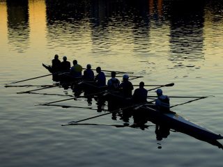 Rowing boat team by Mitchell Luo