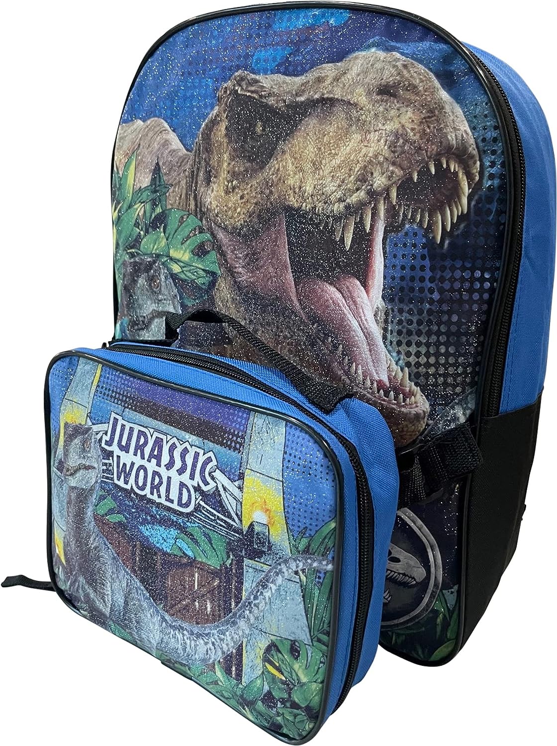 Jurassic world lunch box with backpack bag from Fast Word