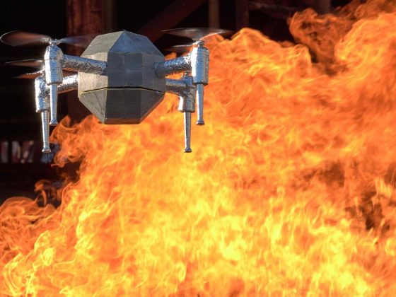 Heat-resistant drone