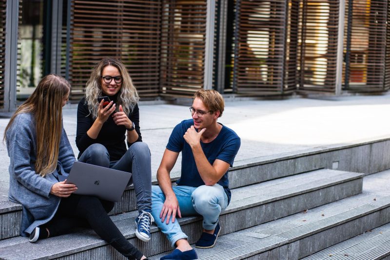 Smiling students